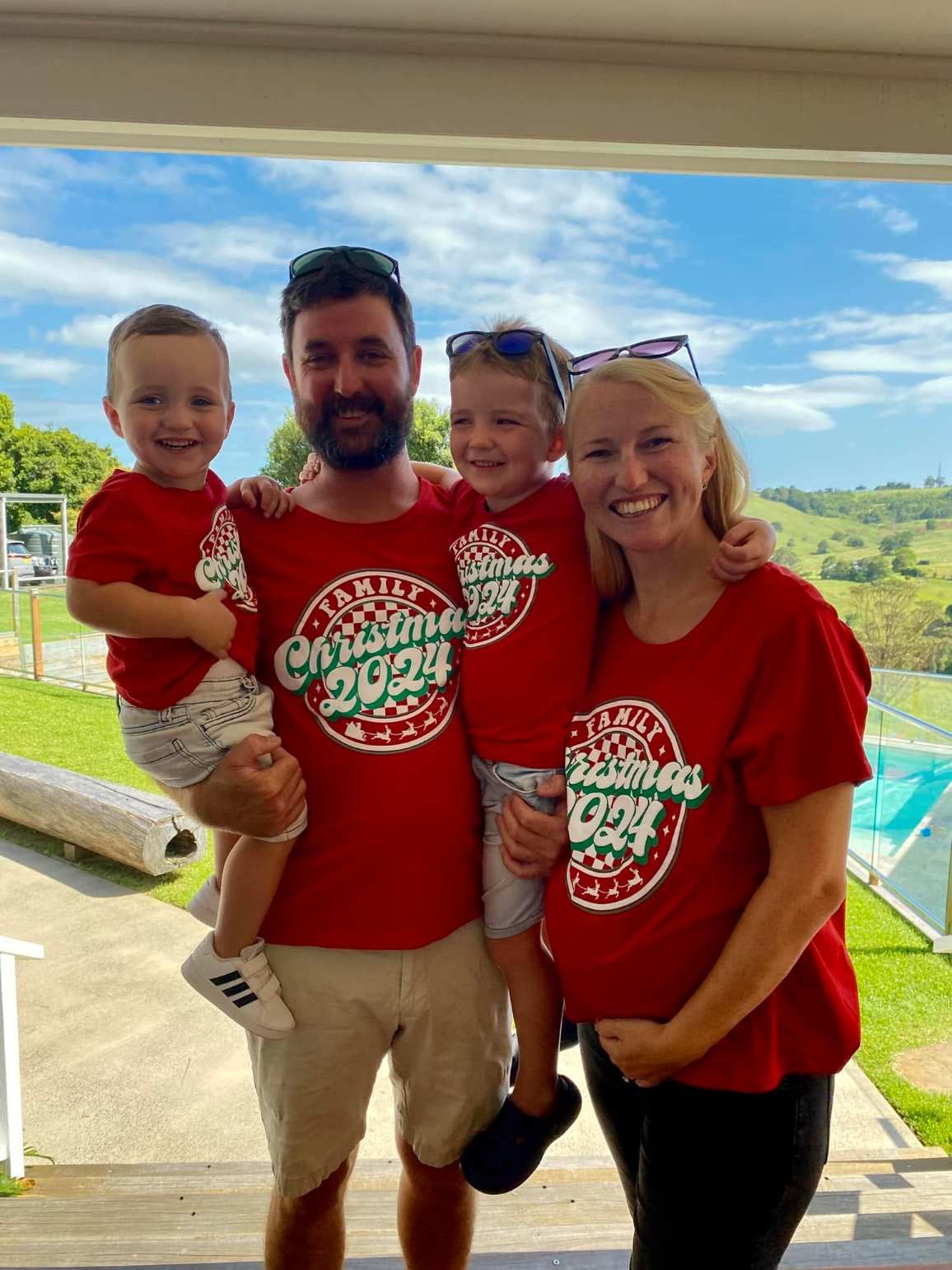 James and Natalie Wilde with their family